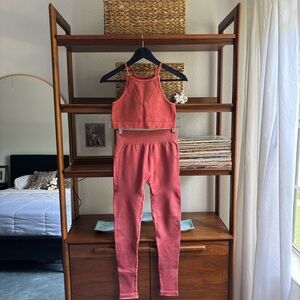 FP Movement by Free People Coral Leggings Set